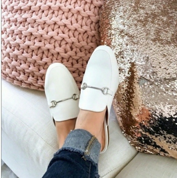 a new day Shoes - White Backless Mules Flats